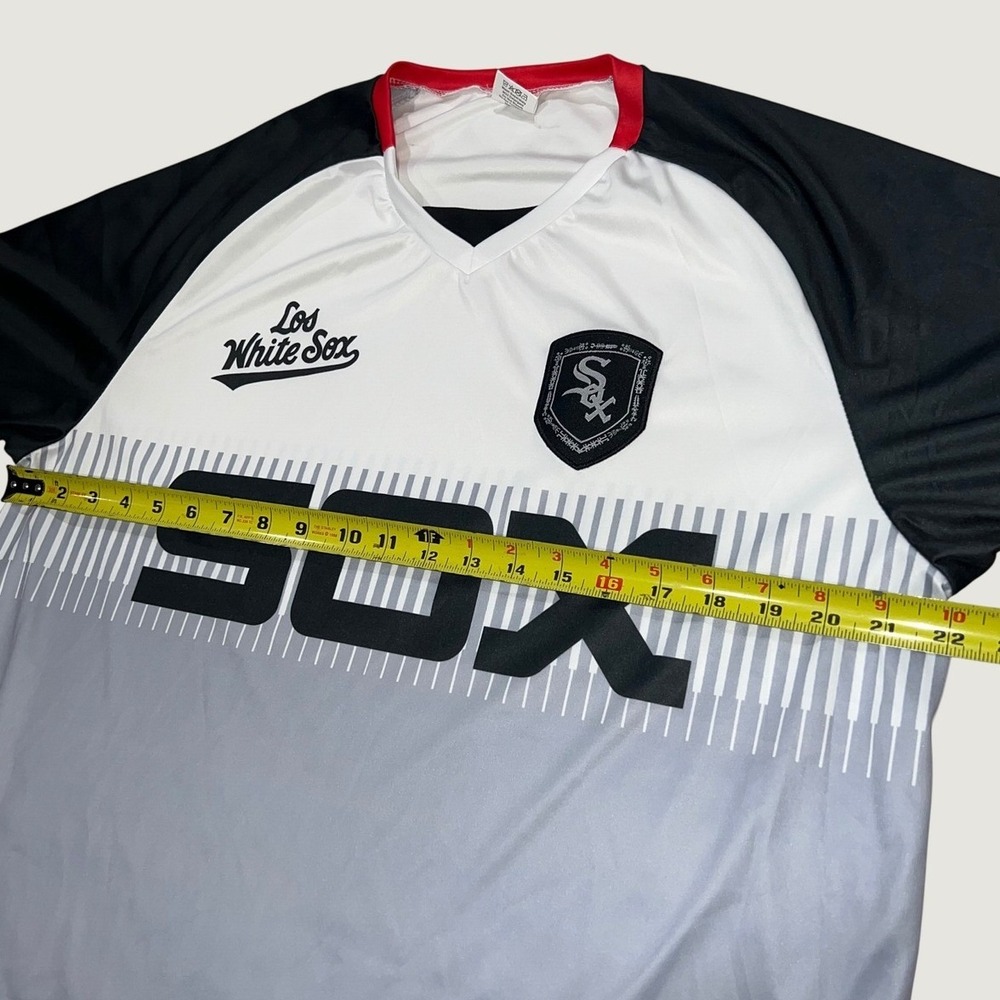 Chicago White Sox Los White Sox Soccer Jersey Mens XL Grey Black Coca-Cola Logo - Picture 7 of 7